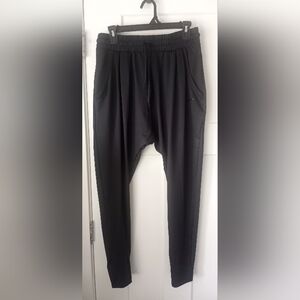 Nike S Flow Lux Loose Fit Black Dropped Crotch Active Joggers Black Size Small